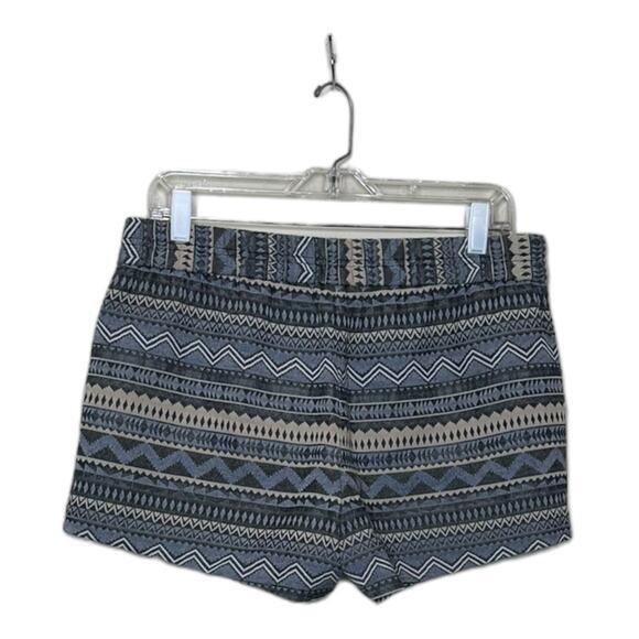 J.CREW Blue-Gray Tribal Print Pockets Pull On Shorts size 8 - Picture 7 of 10
